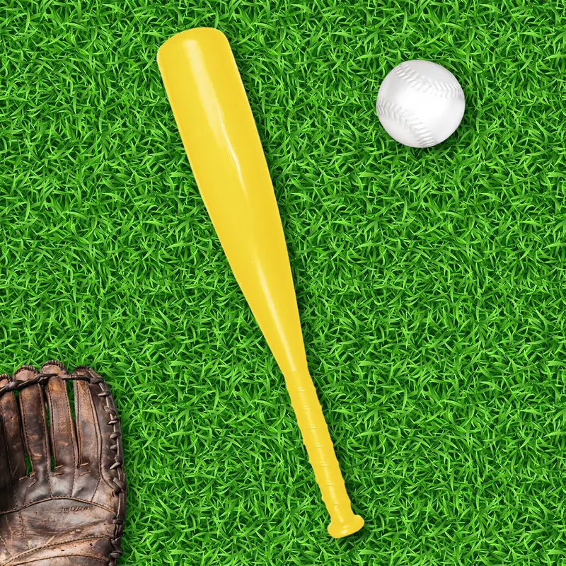 Bate De Béisbol Con Pelota De Juguete, Color Amarillo 1