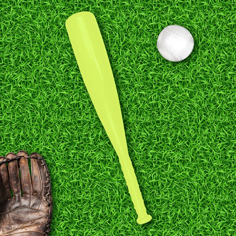 Bate De Béisbol Con Pelota De Juguete, Color Amarillo Claro 1