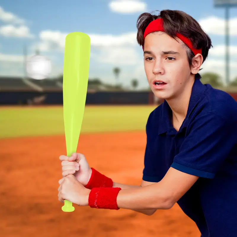 Bate De Béisbol Con Pelota De Juguete, Color Amarillo Claro 2