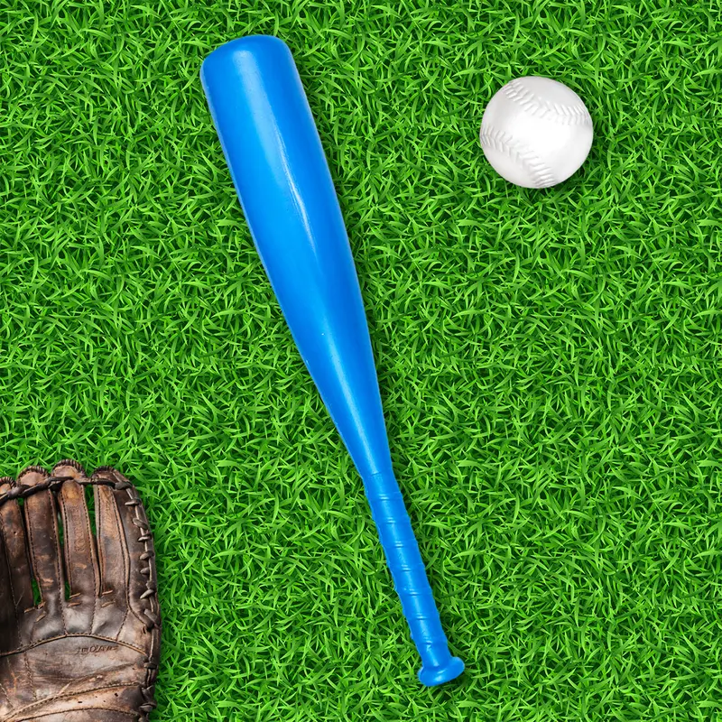 Bate De Béisbol Con Pelota De Juguete, Color Azul 1