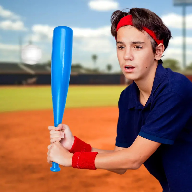 Bate De Béisbol Con Pelota De Juguete, Color Azul 2