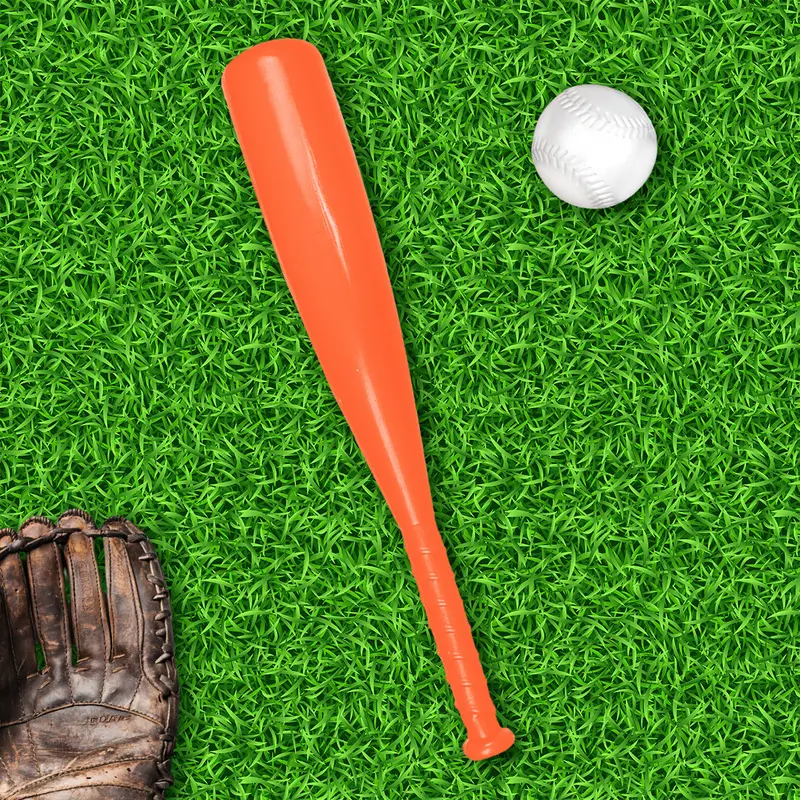 Bate De Béisbol Con Pelota De Juguete, Color Naranja 1