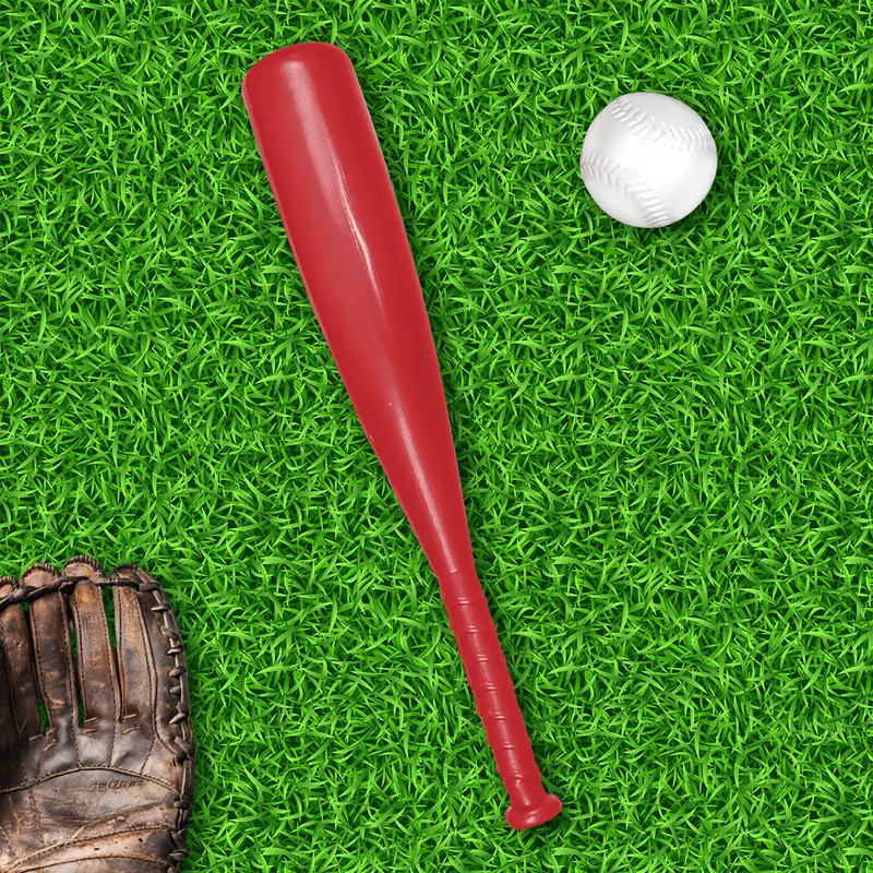 Bate De Béisbol Con Pelota De Juguete, Color Rojo 1