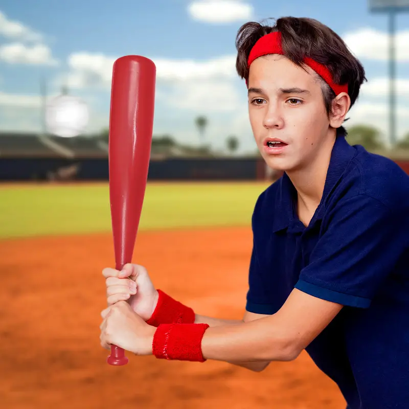 Bate De Béisbol Con Pelota De Juguete, Color Rojo 2