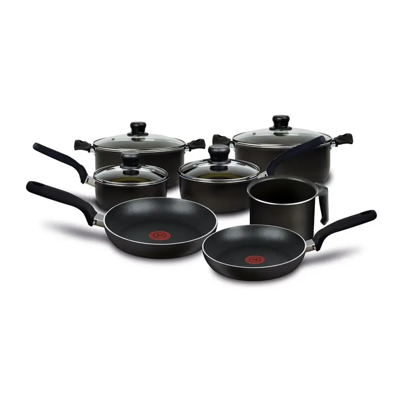 Batería De Cocina T-Fal Vital 11 Piezas Negra 226100 1