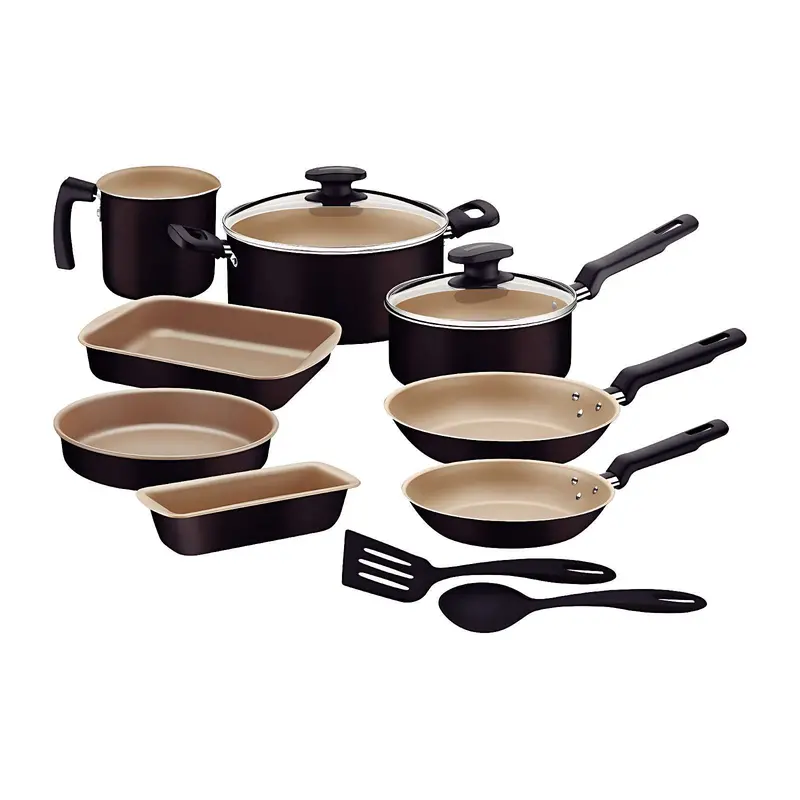 Batería De Cocina Tramontina 12 Piezas Negra 27899-484 1