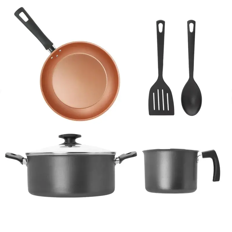 Batería De Cocina Tramontina, Color Gris, 6Pzas 2