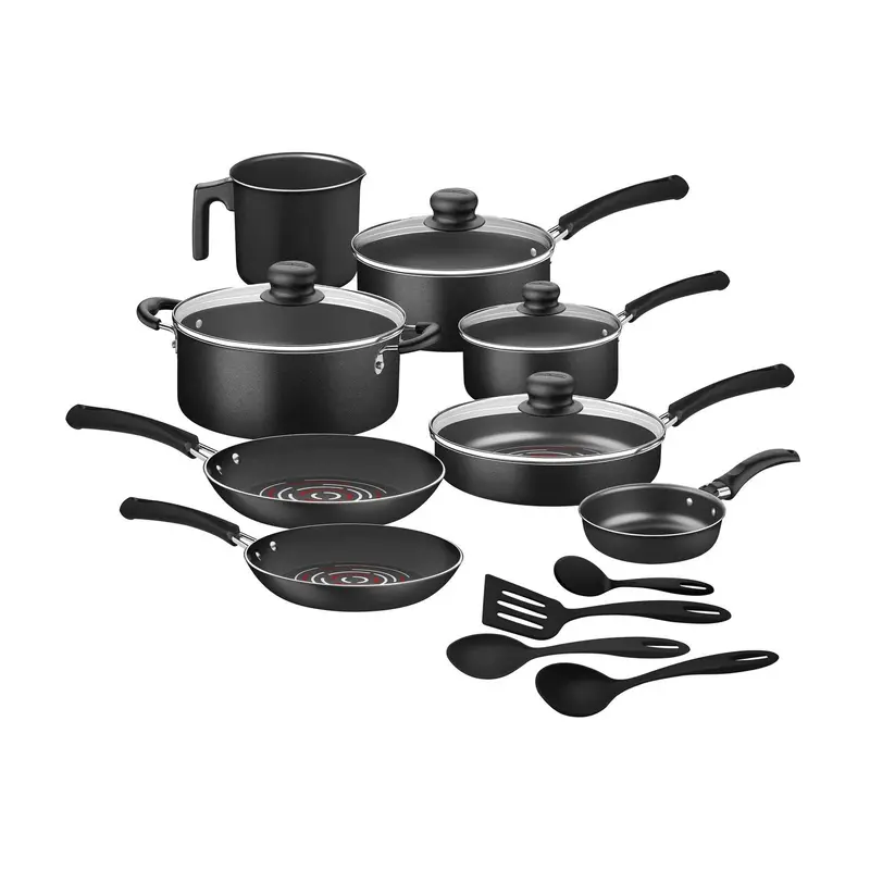 Batería De Cocina Tramontina Neocook 16 Piezas Negra 27899523 1