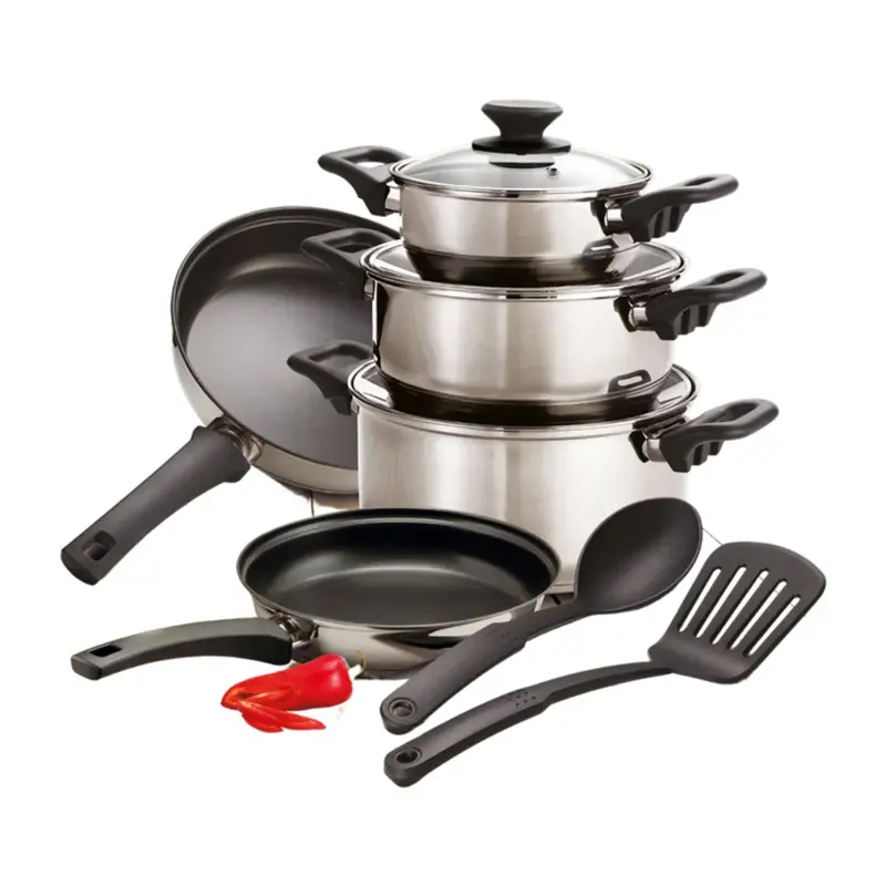 Batería De Cocina Tramontina Primaware 10 Piezas Gris 32300409 1