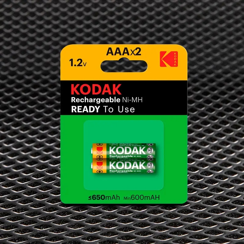 Baterías Kodak Rechargeable Ni-Mh Aaa Battery 650Mah Precharged 2 Piezas 1