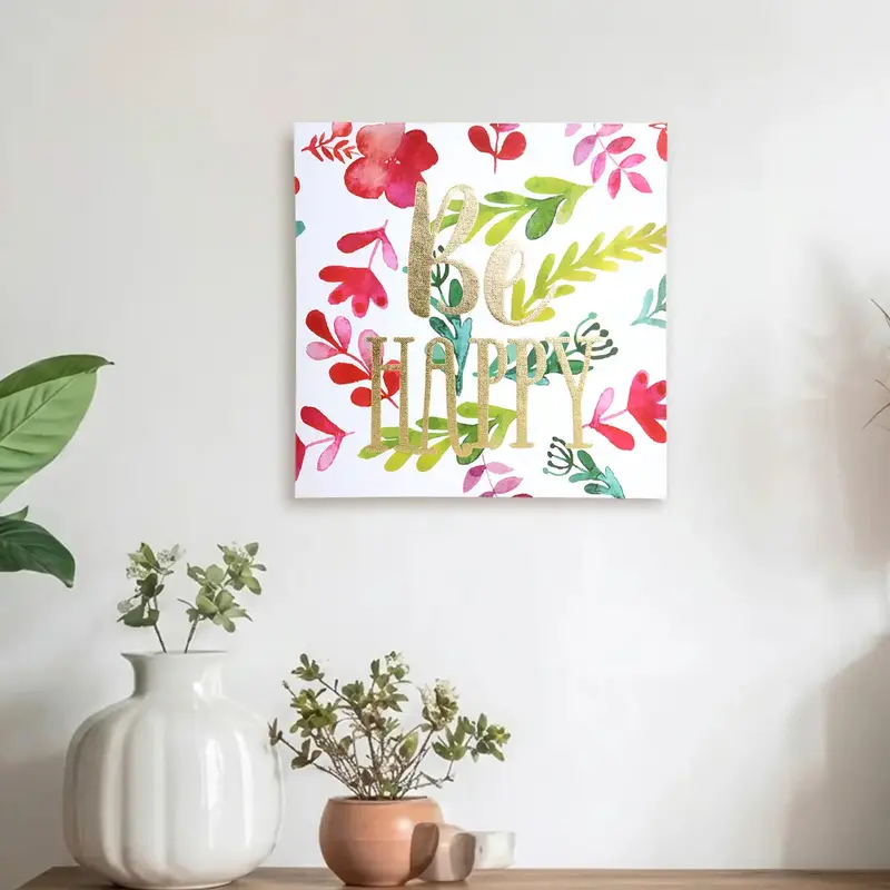 Be Happy, Canvas Decorativo 2