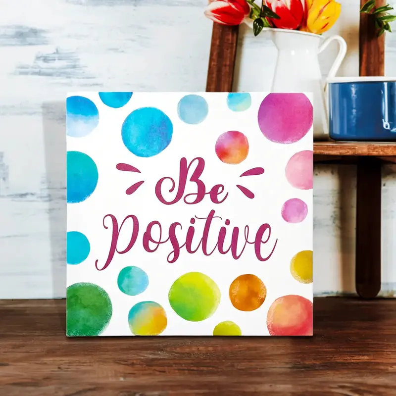 Be Positive, Canvas Decorativo 1