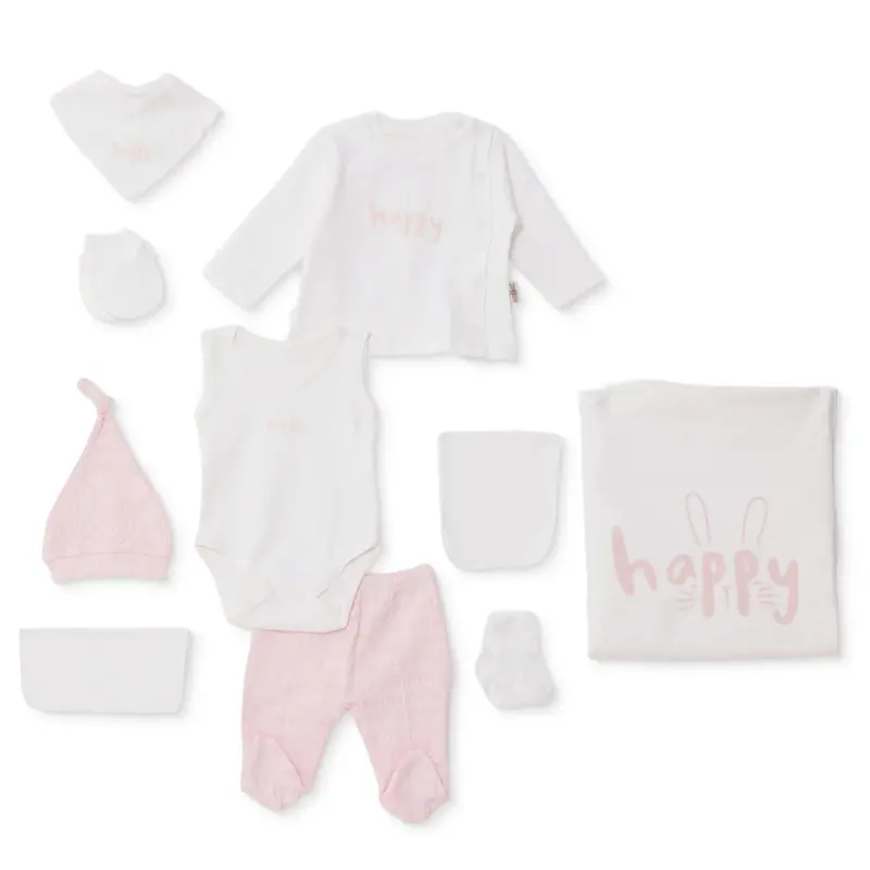 Bebbek Girls 10Pc Newborn Set Animal Wit - Ecru 1