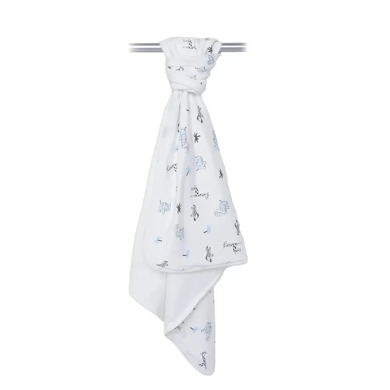 Bebecix Boys Cotton Jersey Blankets - Ecru 1