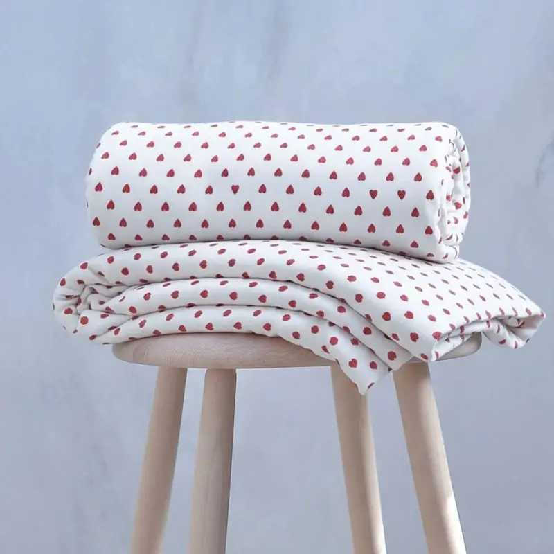 Bebecix Girls Cotton Jersey Blankets - Ecru 2