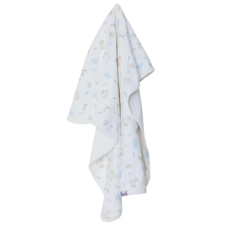 Bebecix Unisex Cotton Jersey Blankets - Ecru 1