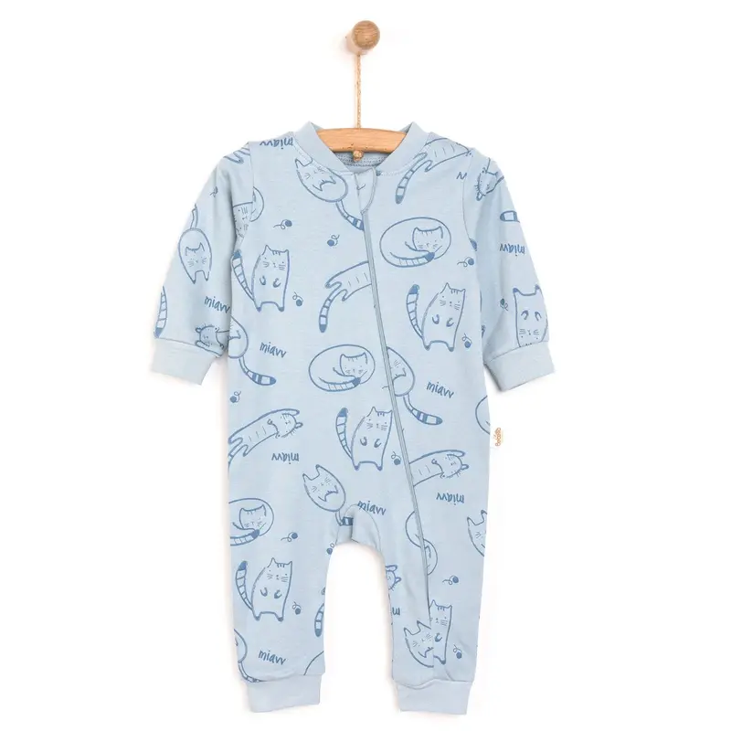 Bebetto Baby Boy Footless Jumpsuit - Indigo 1
