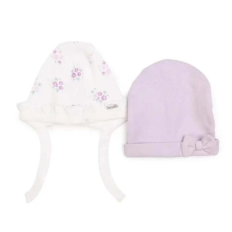 Bebetto Flowers Girl Hat - Purple 1