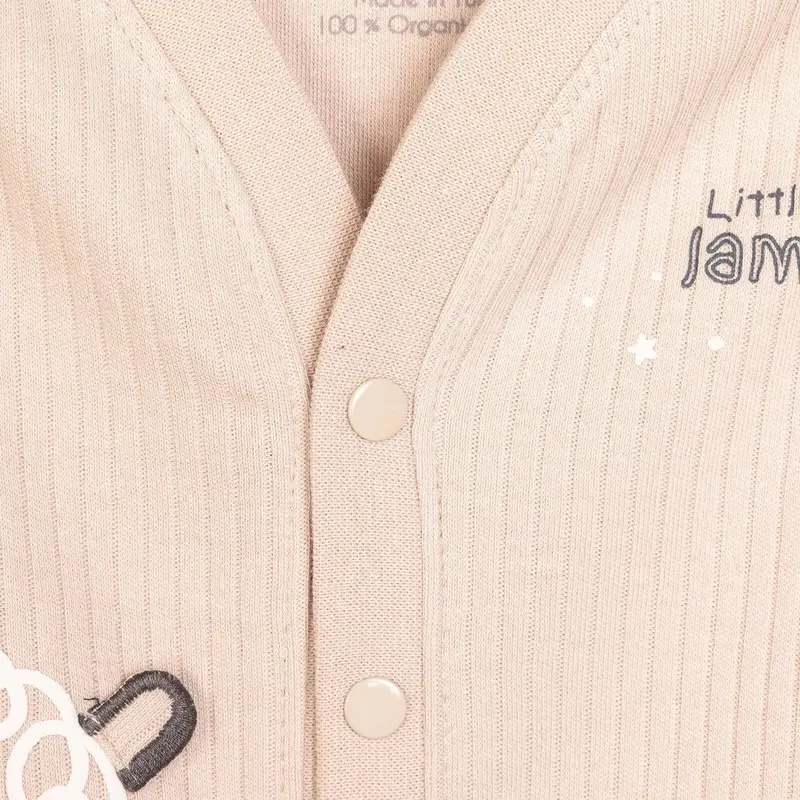 Bebetto Newborn Baby Girl Cardigan - Beige 4