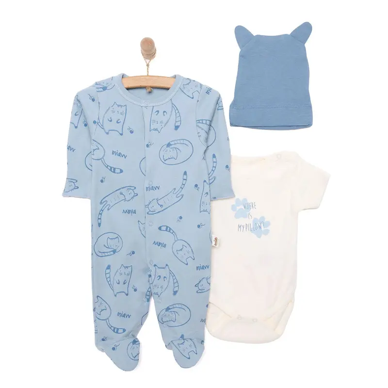 Bebetto Organic Unisex Jumpsuit - Indigo 1