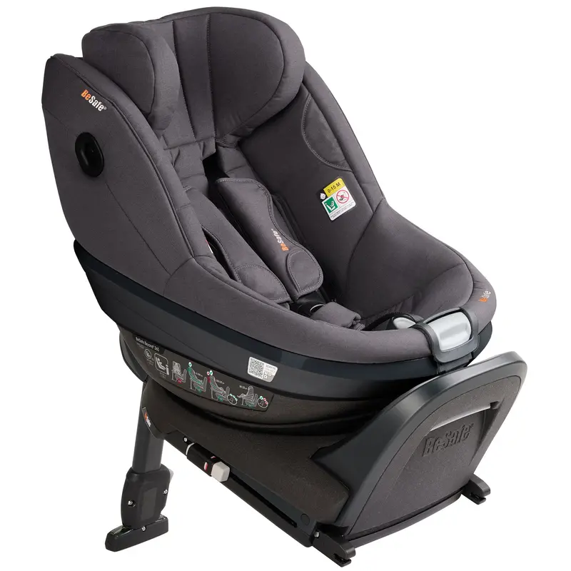 Besafe Beyond 2 360 Car Seat & Base In Dark Grey Melange 2