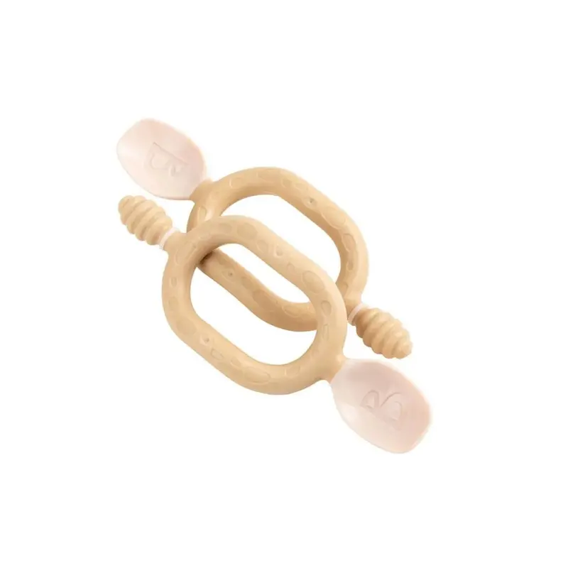 Bibado Dippit Baby Weaning Spoons 6+ Months Pack Of 2 - Fawn 1