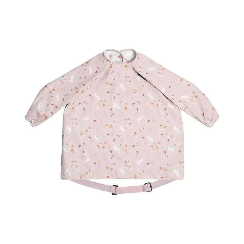 Bibado Long Sleeve Coverall Weaning Bib - Botanical Bunnies 1