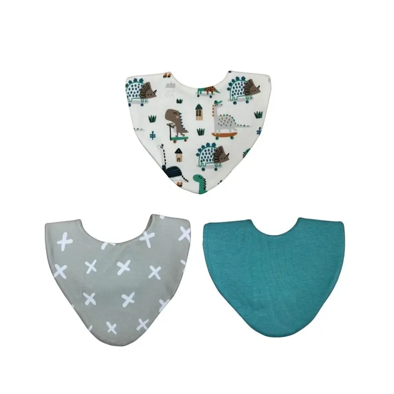 Bibbilyboo Waterproof Dribble Bib Pack Of 3 - Dino 1