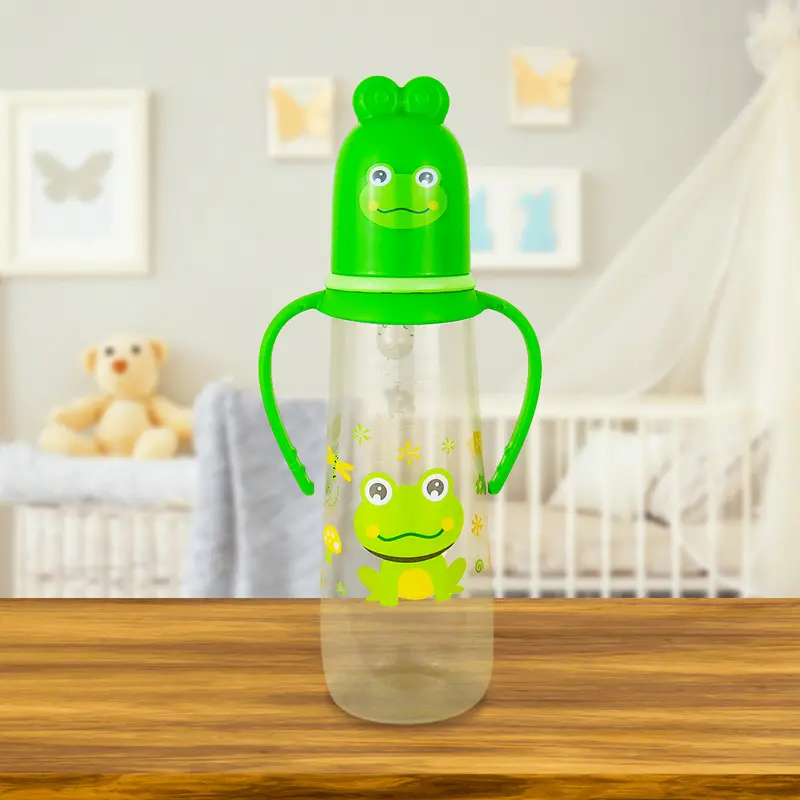 Biberón Con Asas, Color Verde, 250Ml 1