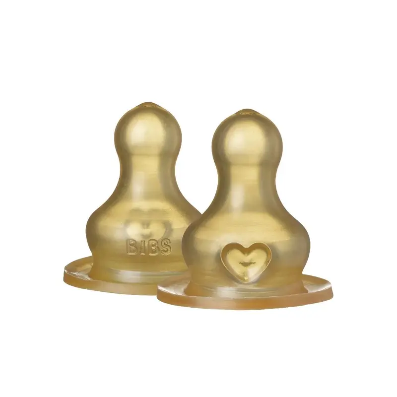 Bibs Latex Slow Flow Bottle Teats 0+ Months Pack Of 2 2