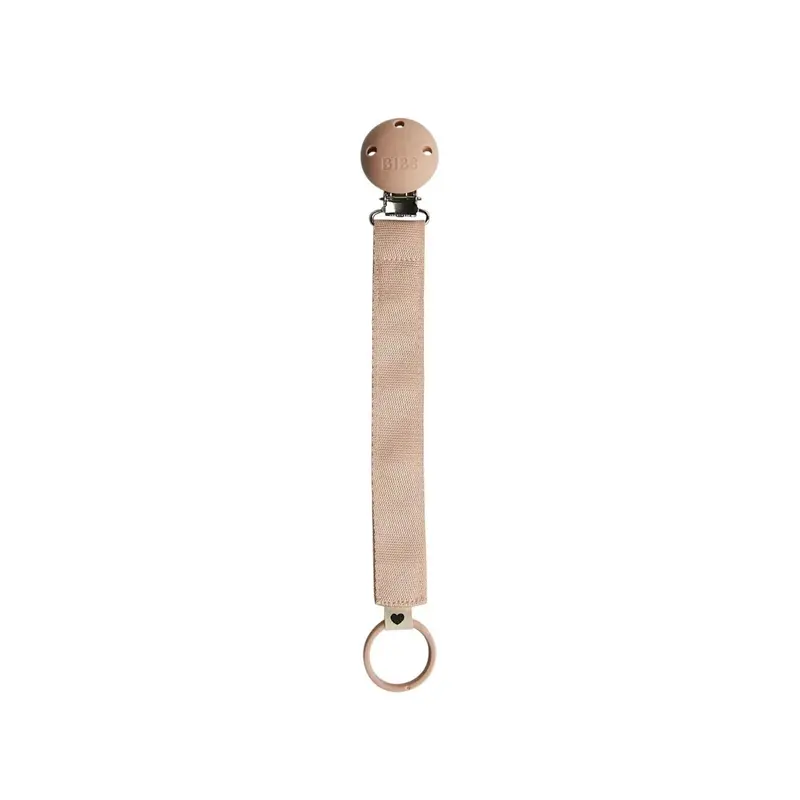 Bibs Soother Clip Ribbon - Blush 1