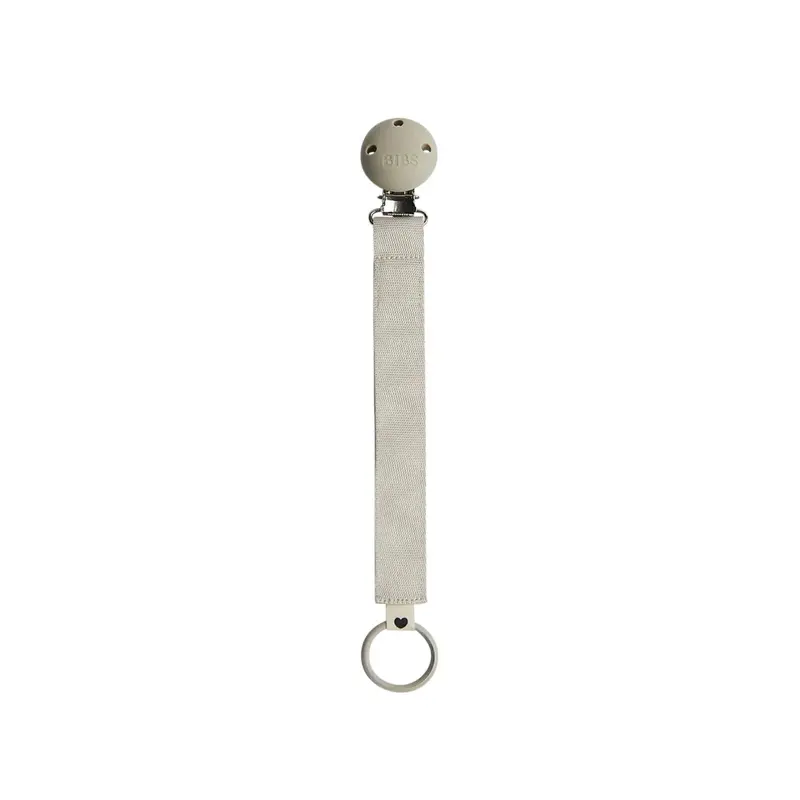 Bibs Soother Clip Ribbon - Sand 1