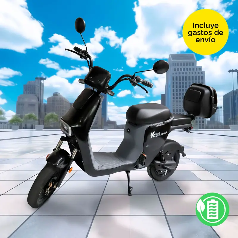 Bicicleta Eléctrica Kiwo, Ssd100 Color Negro Con Gris 1