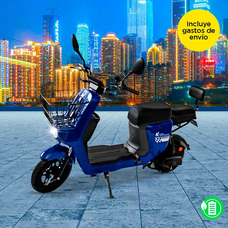 Bicicleta Eléctrica Kiwo Z5, Color Azul 1