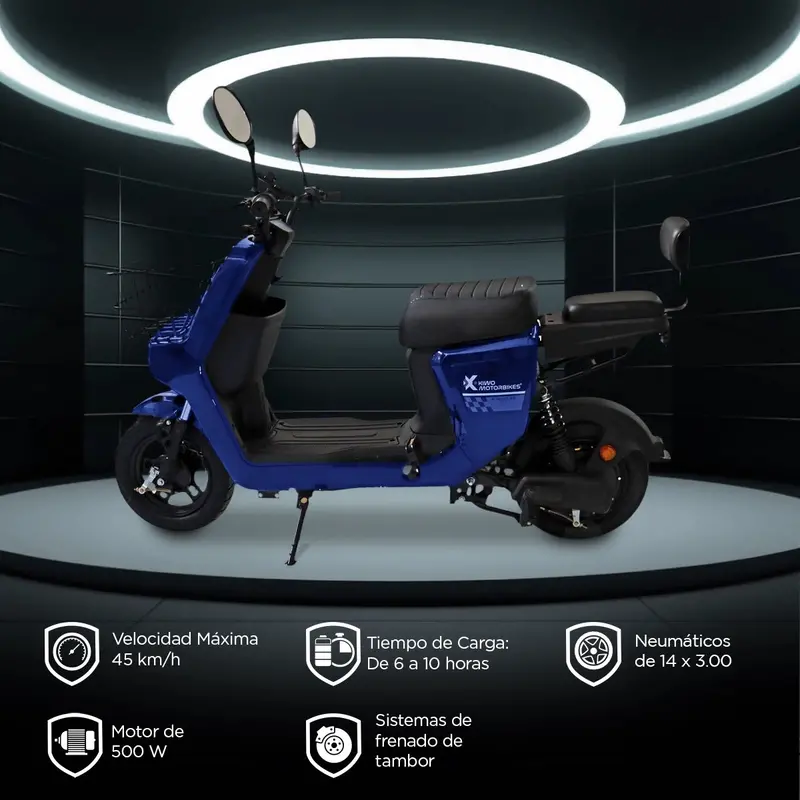 Bicicleta Eléctrica Kiwo Z5, Color Azul 2
