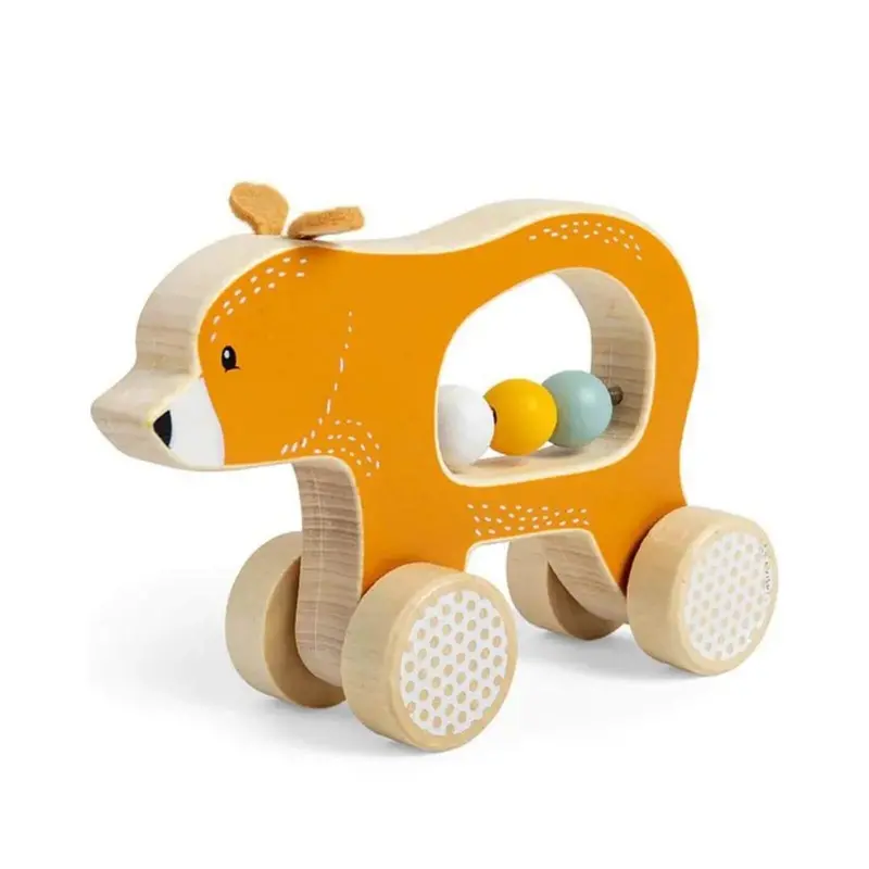Bigjigs Toys Push Along Bear 1