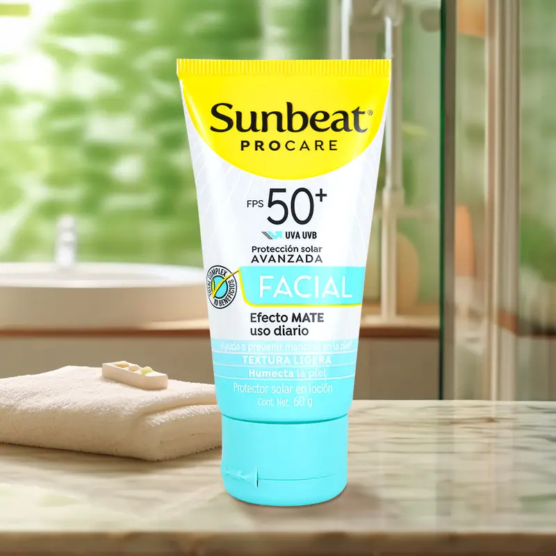 Bloqueador Solar Facial Sunbeat Fps 50+ Efecto Mate, 60 G 1