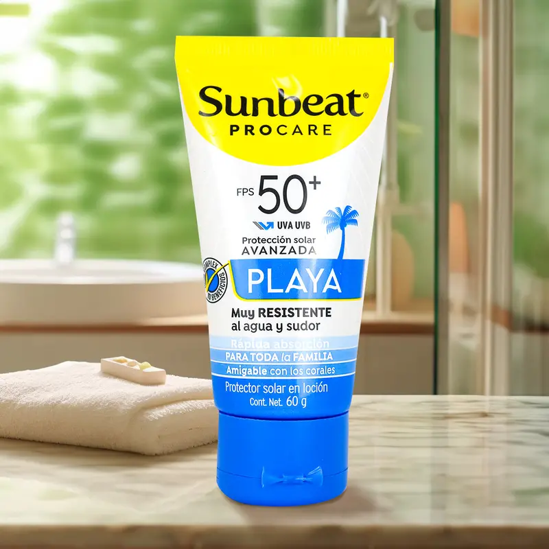 Bloqueador Solar Sunbeat Fps 50+ Playa, 60 G 1