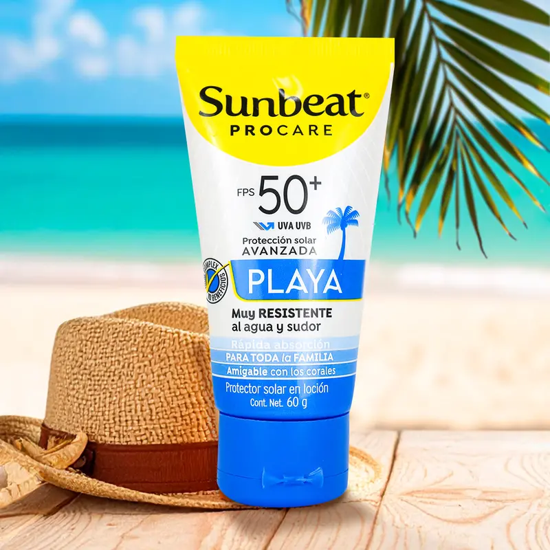 Bloqueador Solar Sunbeat Fps 50+ Playa, 60 G 2