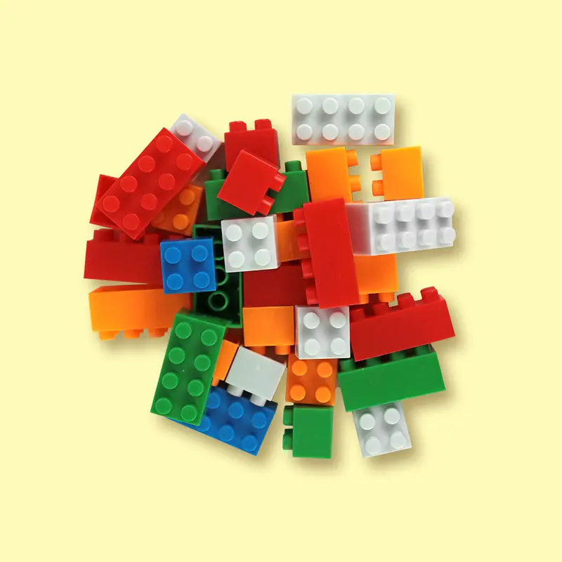 Bloques De Colores En Cubeta, 60 Piezas 2