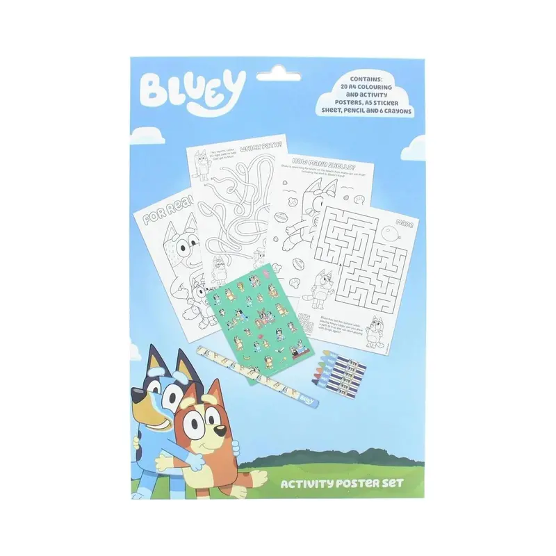 Bluey Poster Activity Set 1