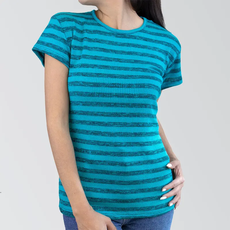 Blusa Básica Rayada, Para Dama 1