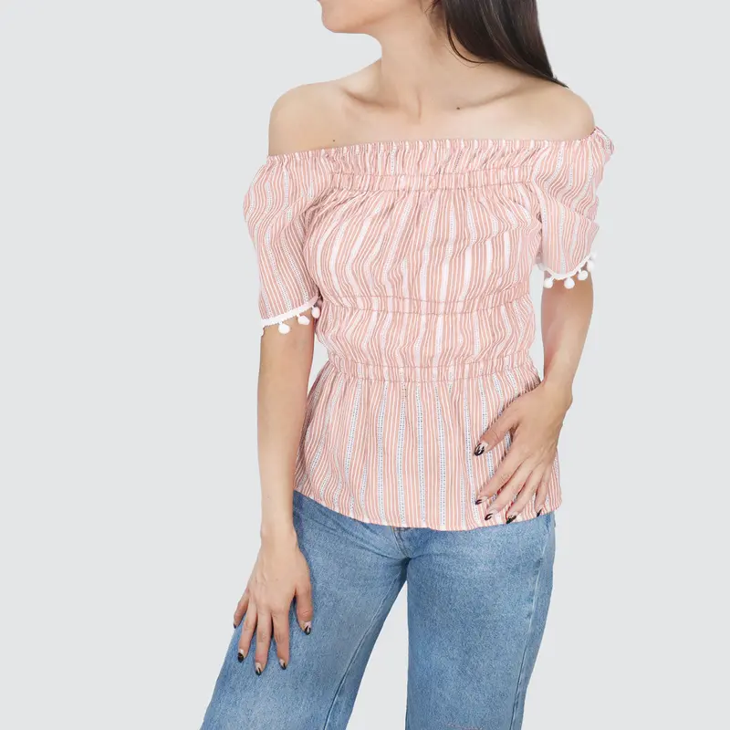 Blusa Con Corte Campesino Para Dama 1