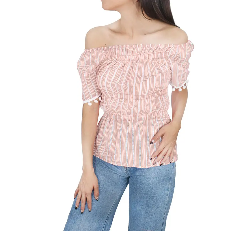 Blusa Con Corte Campesino Para Dama 2