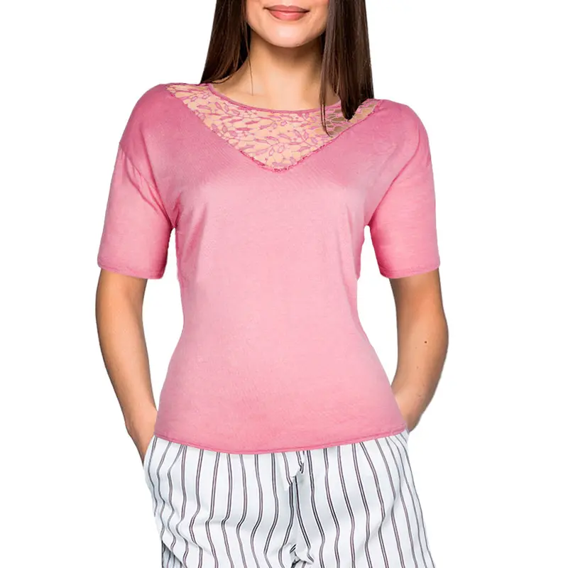 Blusa Dama Color Palo De Rosa 1