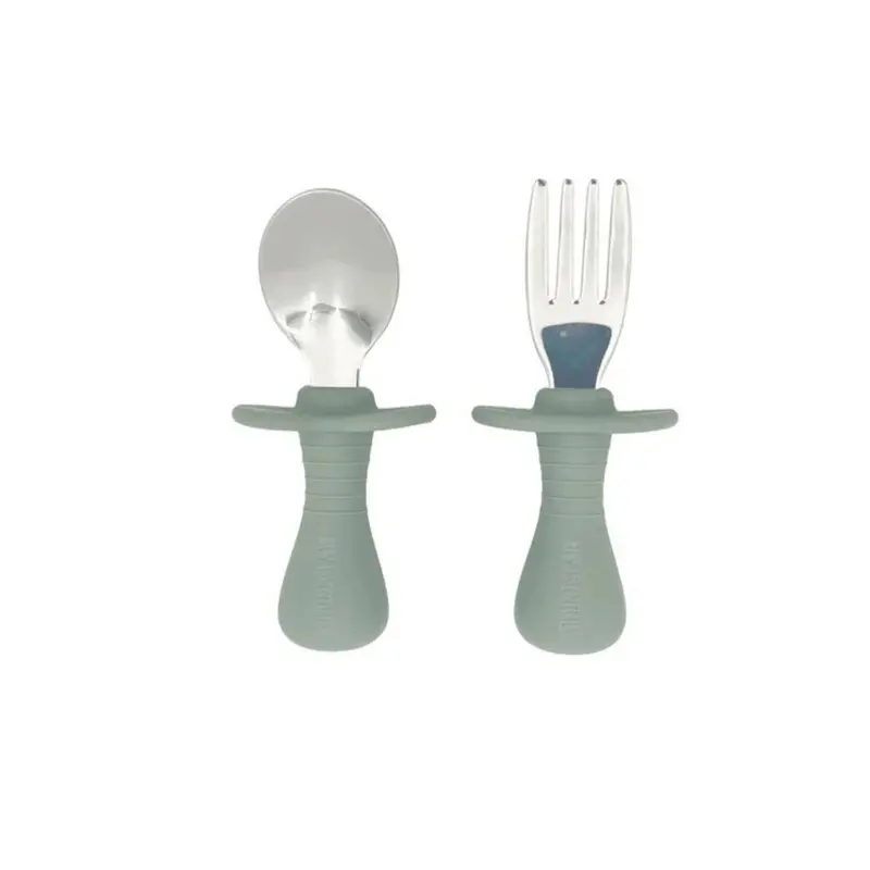 Blw Essentials Toddler Cutlery Set - Sage 1