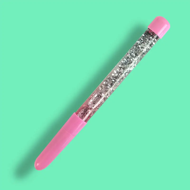 Bolígrafo Con Brillos, Color Rosa, 1 Pieza 1