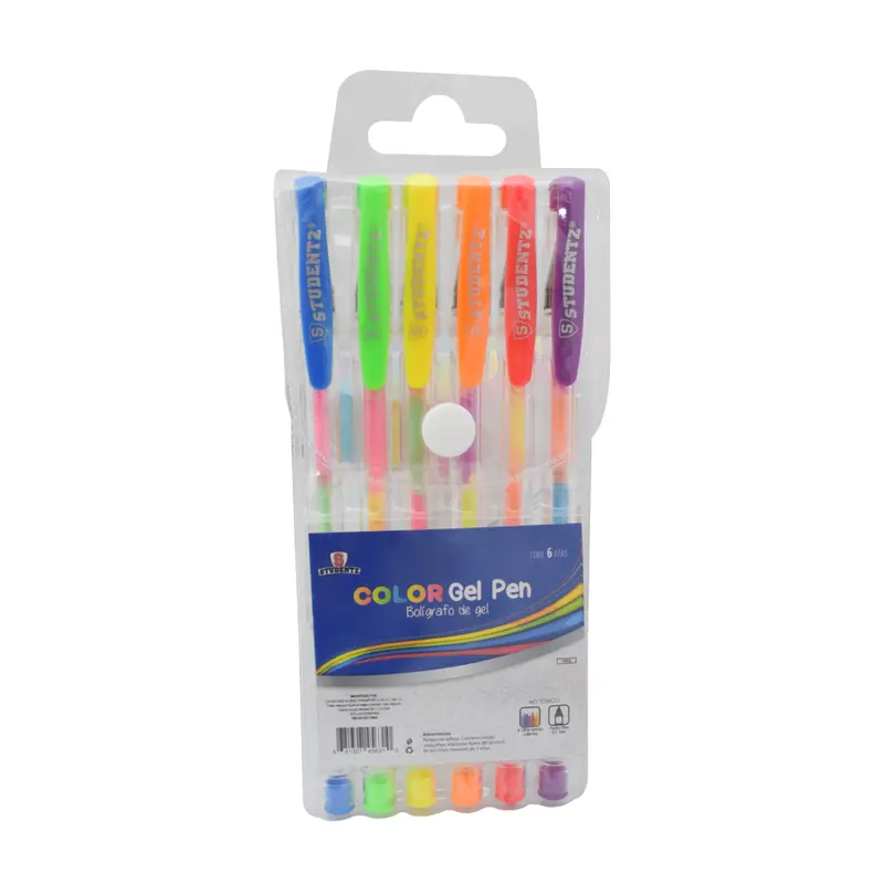 Bolígrafo De Gel Colores 6 Piezas 1