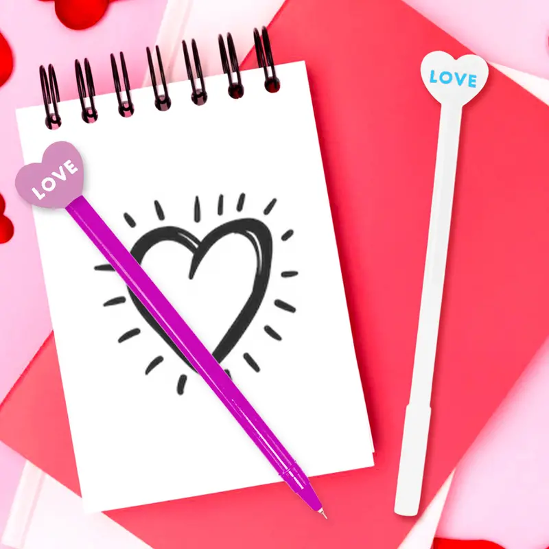 Bolígrafos Con Diseño De Corazón "Love" 1