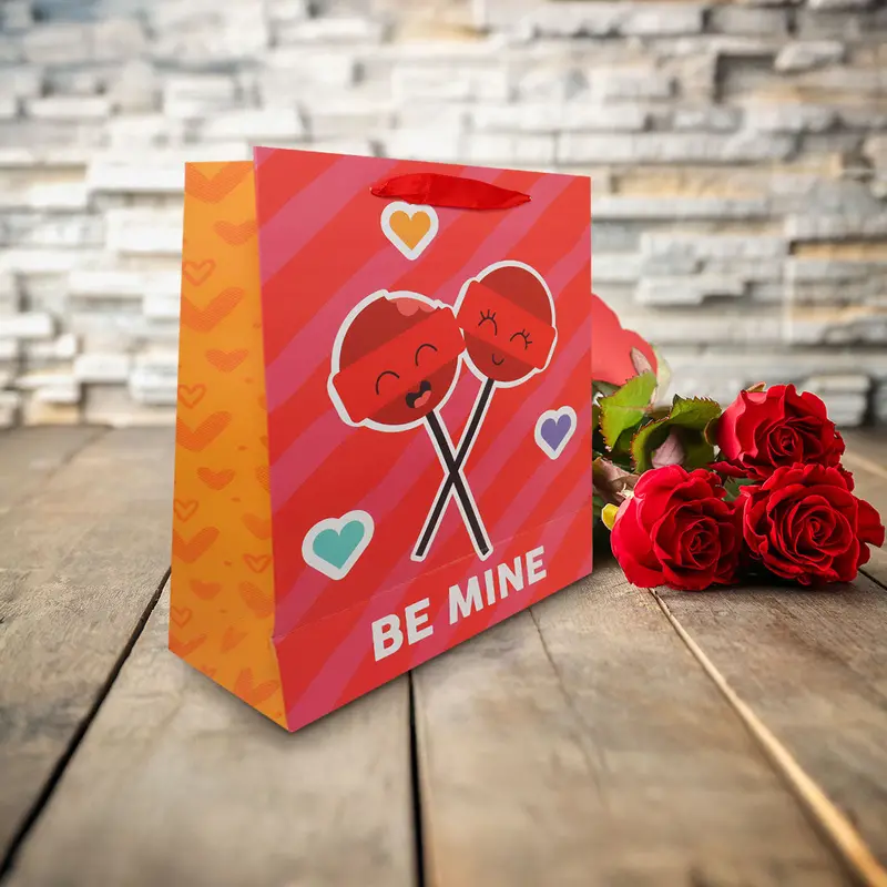Bolsa De Regalo "Be Mine", Color Rojo 2